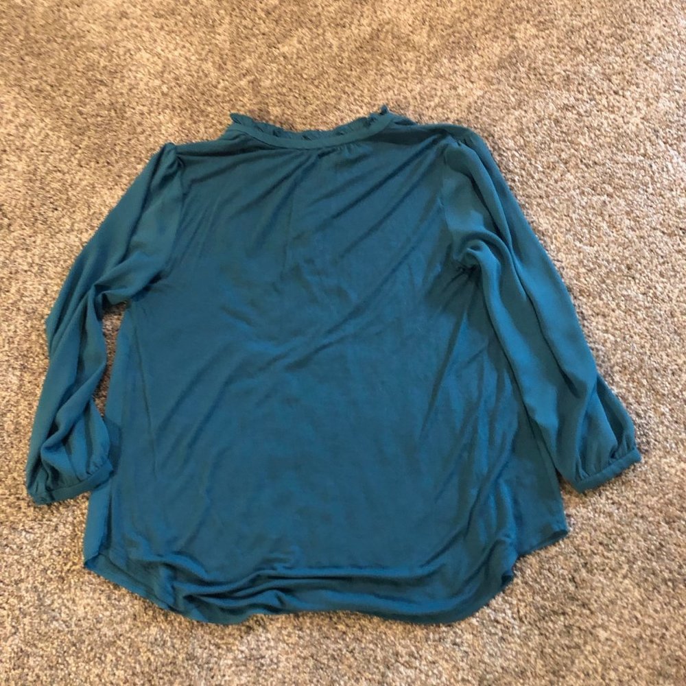 Loft Split Neck Top - Size Small - image 2